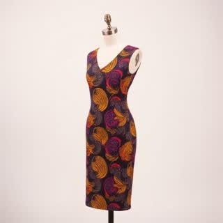 Robe wax cintrée